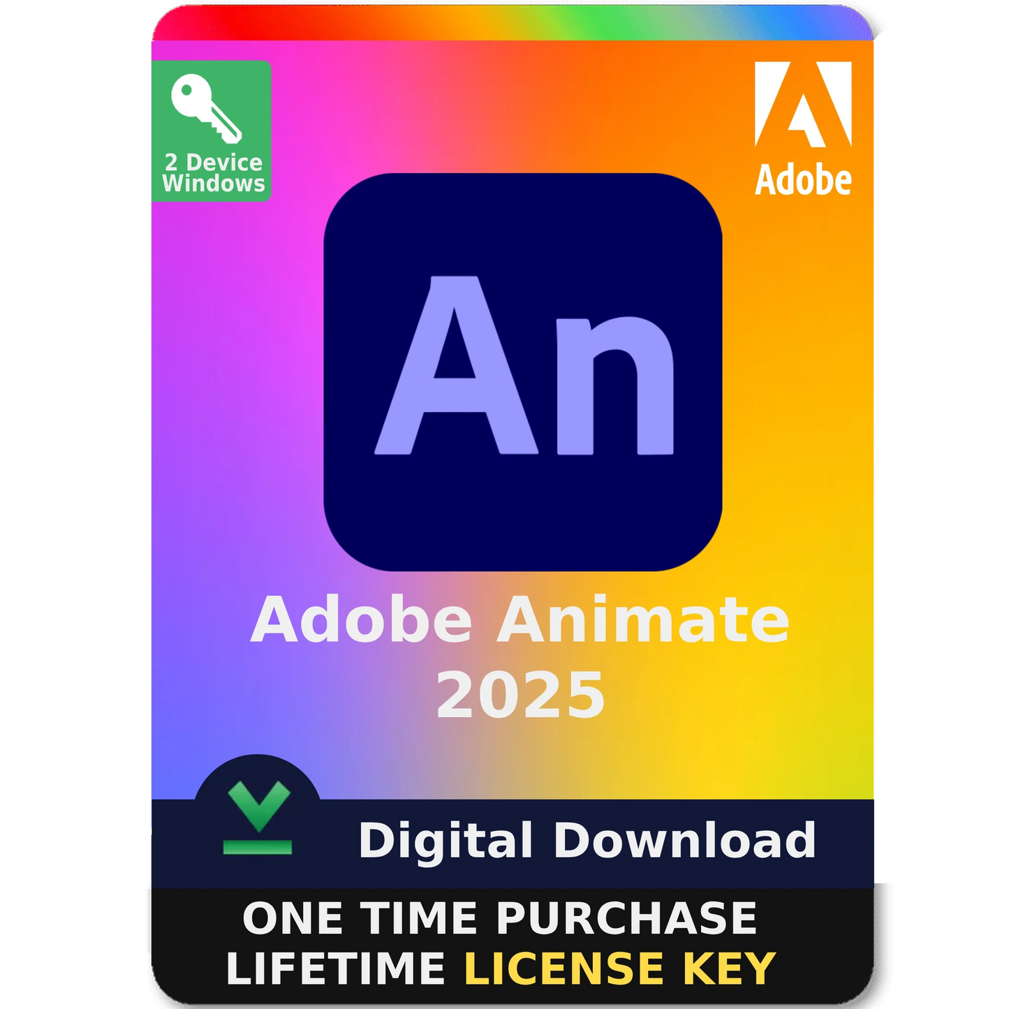 Adobe Animate 2025 – Perpetual License Digital Download for Windows