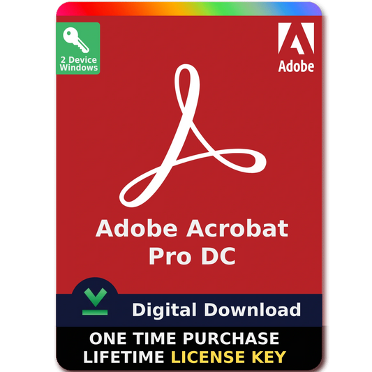 Adobe Acrobat Pro DC 2025 – Perpetual License Digital Download for Windows