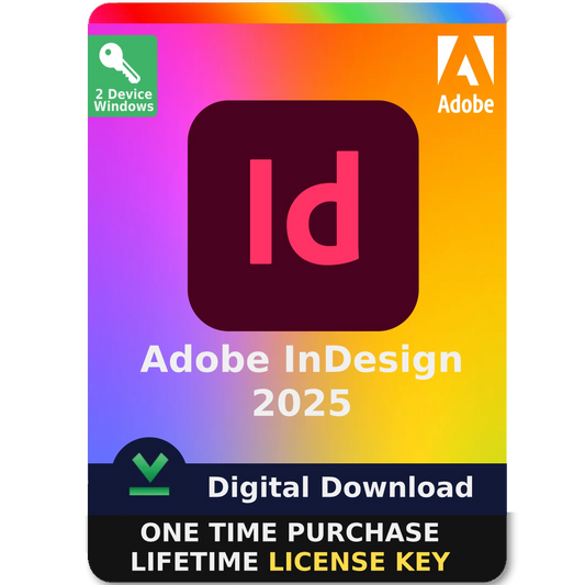 Adobe InDesign 2025 – Perpetual License Digital Download for Windows