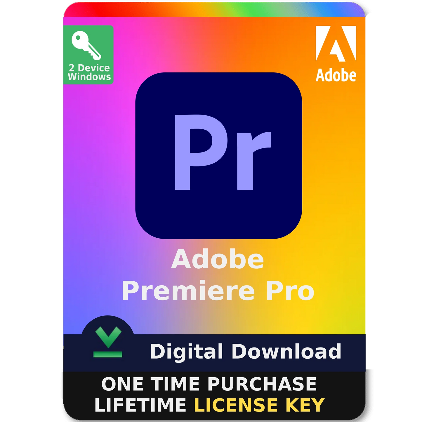 Adobe Premiere Pro 2025 – Perpetual License Digital Download for Windows